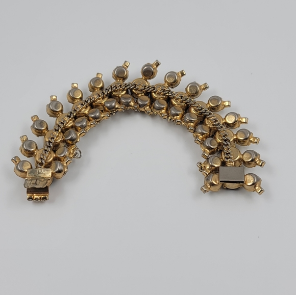 Vtg Hobe rhinestone bracelet - Picture 8 of 10